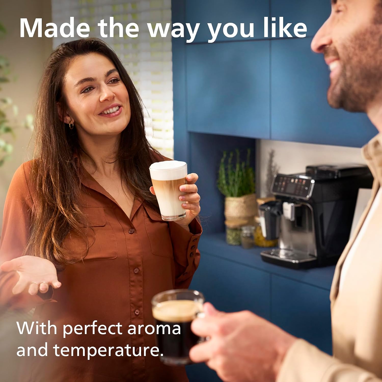 PHILIPS 3300 Series Bean to Cup Coffee Machine, LatteGo, 6 Hot/Iced Drinks - Image 4