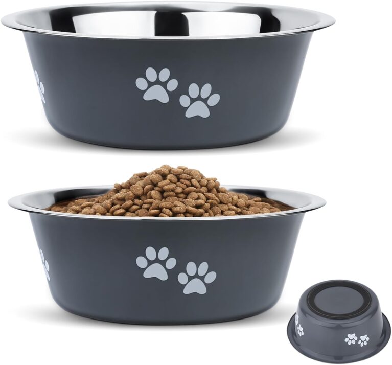 PETTOM 2 Pack Dog Bowls Stainless Steel 1560ML