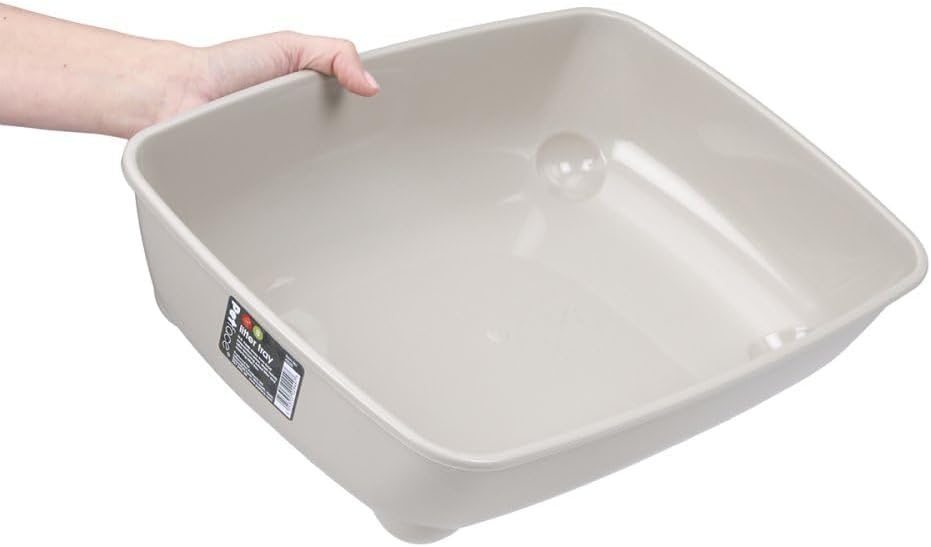 Petface Durable Cat Litter Tray, 42 cm, Assorted Colours (Pack of 1) - Image 5