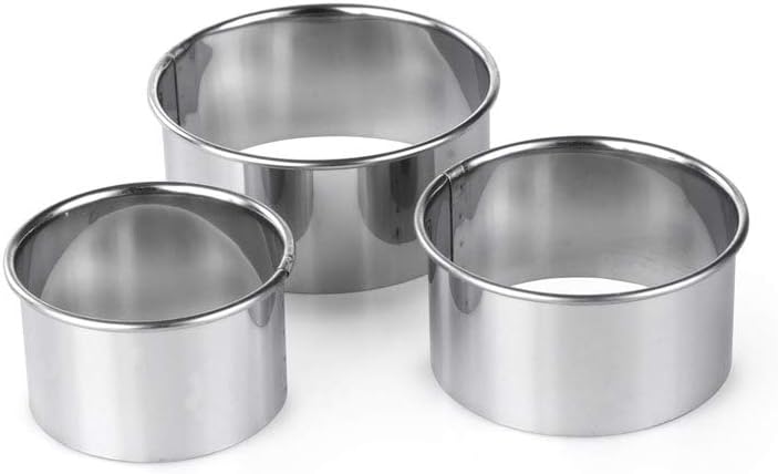 Tala Stainless Steel Pastry Cutters Set of 3, Durable Round Cookie & Biscuit Cutters in Small, Medium & Large Sizes, Ideal for Pastry, Dough, Sugarpaste & Baking, Premium Quality Kitchen Baking Tools - Image 6
