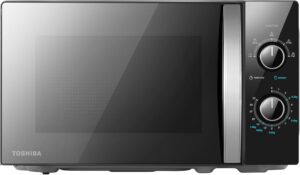 TOSHIBA 20L Black Silver Mirror Mic...