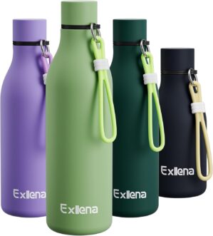 Exllena Metal Water Bottle 750ml wi...