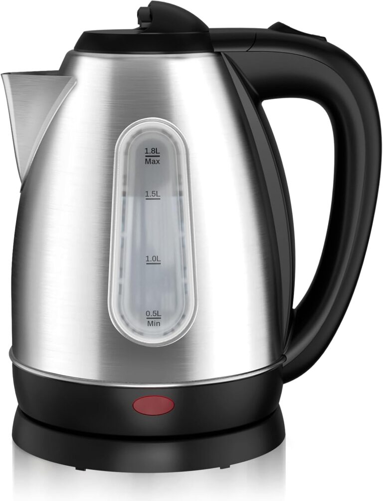 KEINVE 1.8L Stainless Steel Electric Kettle with Auto Shut-Off