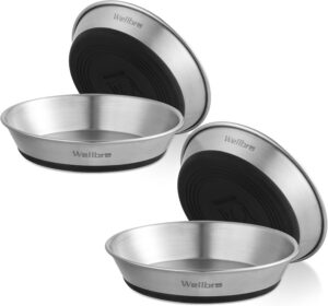 Stainless Steel Cat Bowls, Non-Slip...