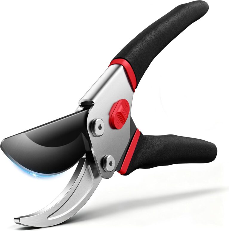 Bypass Garden Secateurs, 8.5" Professional Pruning Shears Heavy Duty