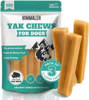 Himmaleh Yak Chews for Dogs, XL (3 ...
