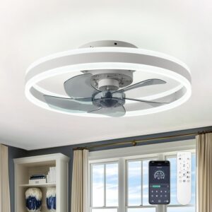 CHANFOK Ceiling Fan with Light R...
