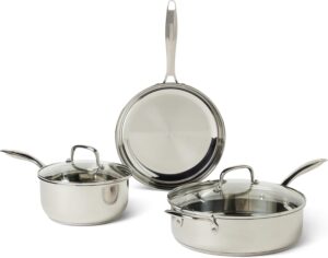 Amazon Basics 5-Piece Stainless Ste...