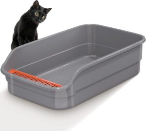 Vealind Large Cat Litter Tray High ...