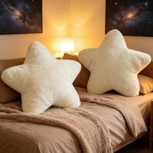 KFSCIP 2 Pcs Plush Star Pillow, Dec...