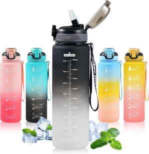 SEASEVEN Sports 1L Water Bottle wit...