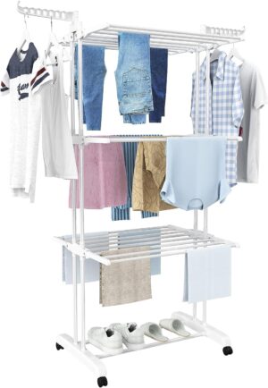 Airer Clothes Drying Rack, 4-Tier F...