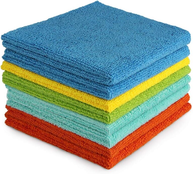 AIDEA Microfibre Cleaning Cloth Lint Free Washable Pack of 8 30x30cm