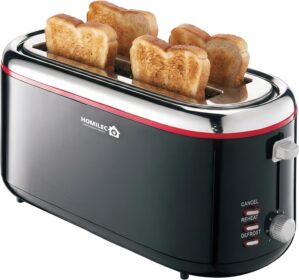 4 Slice Toaster Black – Extra...