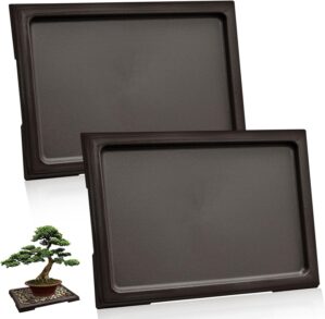 2Pcs Bonsai Pots Humidity Tray, Squ...