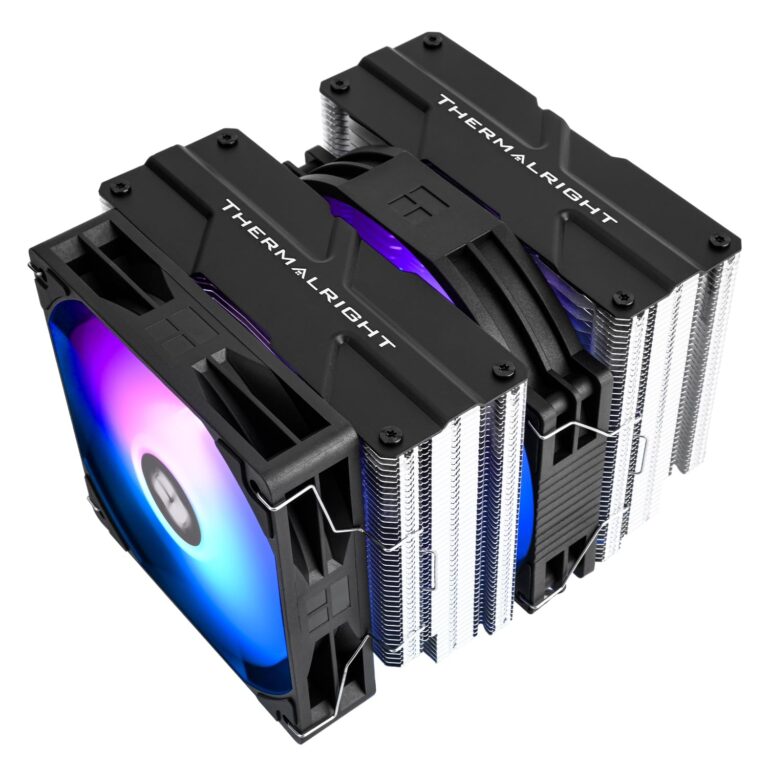 TR-Thermalright Peerless Assassin 140 SE ARGB CPU Air Cooler, Dual Towers and Fans with 6x6mm Heat Pipes,Dual 120mm ARGB Fan with 1850RPM, for AM5/AM4,Intel lga1851/1700/115x/1200