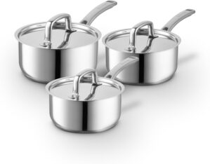 Sur La Table Core 3 Piece Saucepan ...