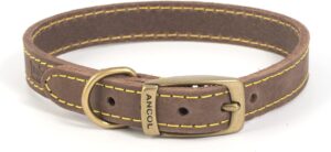 Ancol Timberwolf Leather Collar Sab...