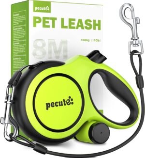 Pecute 8m Retractable Dog Leash wit...