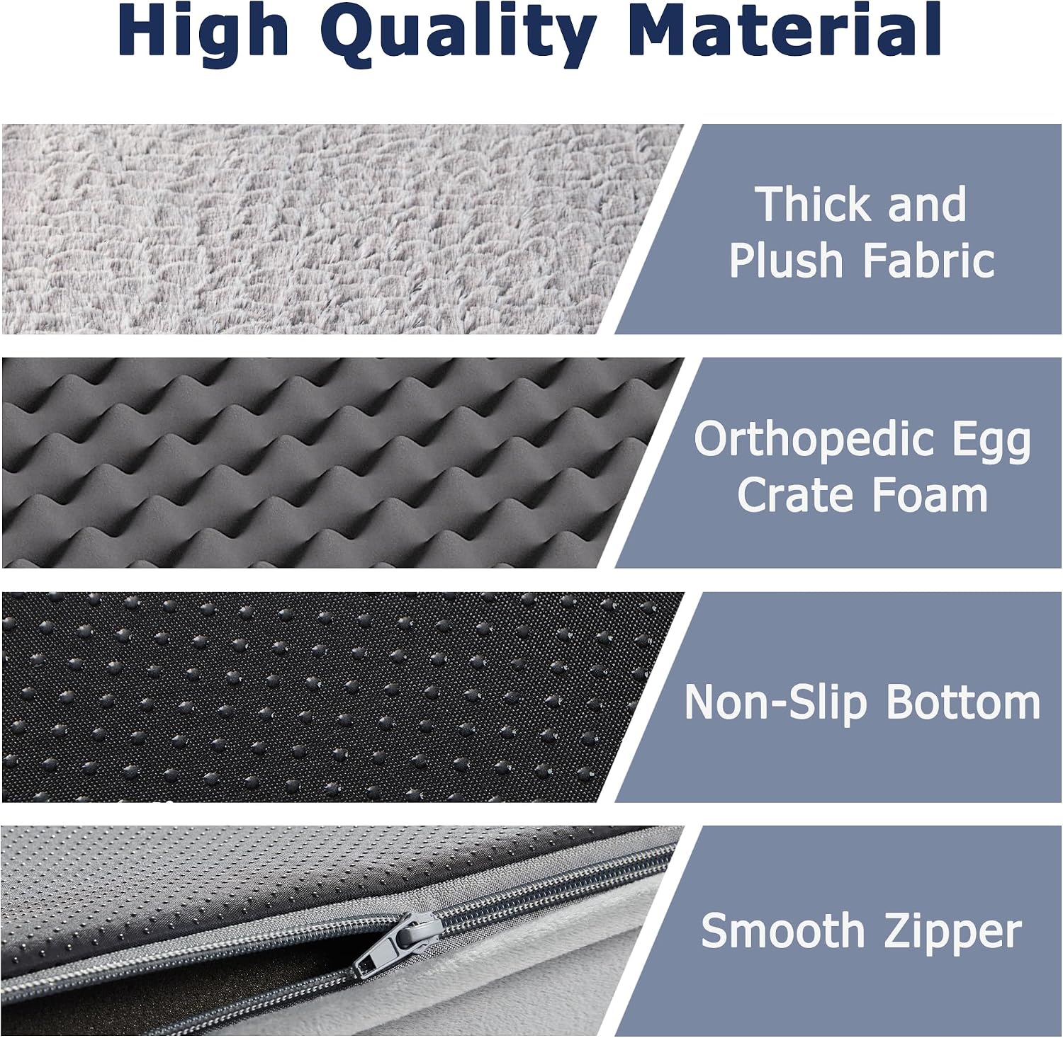WESTERN HOME Dog Beds Large Washable, Orthopedic Extra Large Medium Dog Bed - Image 4