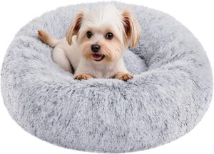 Feandrea Dog Bed, Fluffy, Washable,...
