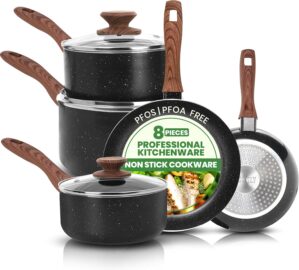 Kichly Non-Stick Granite 8 Pcs Cook...