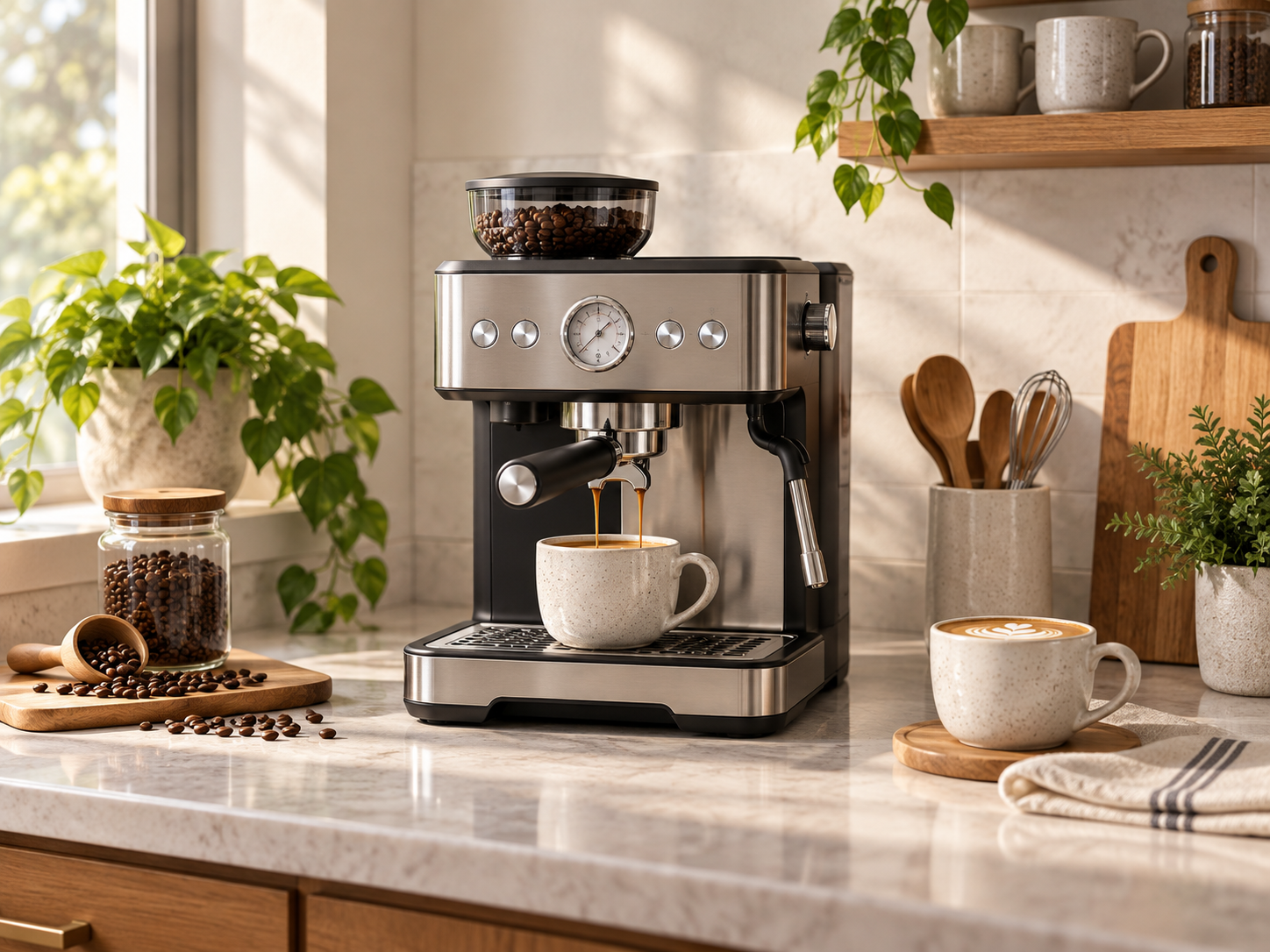 Modern coffee machine
