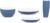 Blue Pool Dinnerware Set, Durable Lightweight, Dinner Plates, Side Plates, Bowls, Tumblers, Ideal for Indoor/Outdoor Dining, Microwave/Dishwasher Safe (16, Full Set)