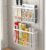2 Pieces Kitchen Cabinet Door Storage Box, Self-Adhesive Storage Box, Wall Mounted Metal Storage Boxes,Cabinet/Bathroom/Fridge Small Items Organiser Storage Boxes (White)