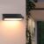 FUDESY Outdoor Wall Lights, 7.5W LED Wall Lights IP65 Waterproof Modern Black Outdoor Wall Lamp, 3000K Warm White Outside Sconce Lighting for Living Room, Front Door, Porch, Garden, Hallway