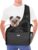 Nasjac Pet Dog Sling Carrier, Hands Free Papoose Front Carrier Small Dog Puppy Walking Breathable Mesh Hard Bottom Support Adjustable Padded Strap Pocket Safety Belt Travel Bag Washable