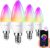 ANWIO E14 Smart Bulb, Alexa Light WiFi LED Candle Bulbs,E14 Smart Candle Bulb,470Lm, 5W Replace 40 Watt, Compatible with Alexa,Google Assistant,Remote Control Bulb (4 Pack,Supports 2.4g WiFi)