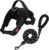 FYY Dog Harness No Pull – Breathable Adjustable Pet Vest With Lead, Reflective Oxford Easy Control Dog Harness with Sturdy Handle for Small Medium Large Dogs M-Black