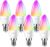 ANWIO Smart Bulb E14,Smart Candle Bulb,470Lm,E14 Alexa Smart Light Bulb,5W Replace 40 Watt Alexa Candle Light Bulb,Light Changing Bulbs,Google Assistant, Remote Control Bulbs (6 Pack)