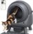Self Cleaning Cat Litter Tray, FEELNEEDY Odor Control Cat Litter Box