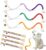 7 Pcs Catnip Toy, 3 Cat Chew Toy Bite Rope and 4 Natural Matatabi Silvervine Chew Sticks, Catnip Toys for Indoor Cats, Cats Teeth Cleaning, Interactive Cat Chew Toy in for Teething Pets