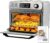 HYSapientia® 24L Air Fryer Oven With Rotisserie Large XXL Digital Knob 1800W 10 in 1 airfryer Countertop Convection Mini Toaster Oven electric and grill, Stainless steel inner, Full Accessory Set