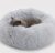 Enjamoy Plush Donut Cat Bed Calming Dog Bed Small, Grey 50cm
