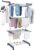 Airer Clothes Drying Rack, 4-Tier Foldable Clothes Hanger, Adjustable, Grey