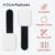 50 Pack Black Hook and Loop Cable Ties, Desk Accessories, Self-Adhesive Reusable Cable Management Clips, Adjustable Desk Cable Tidy Organizer for Home Office, TV, PC, No-Drill Wire Management, 30x90mm